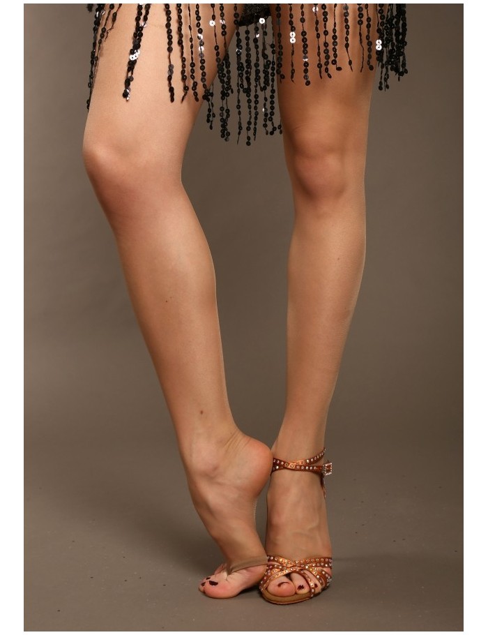 Collants 20 den sans coutures opac pied ouverts